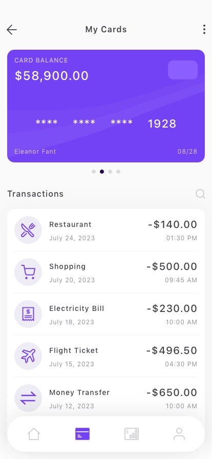 Personal Banking Mobile App UI Kit - Screenshot 4