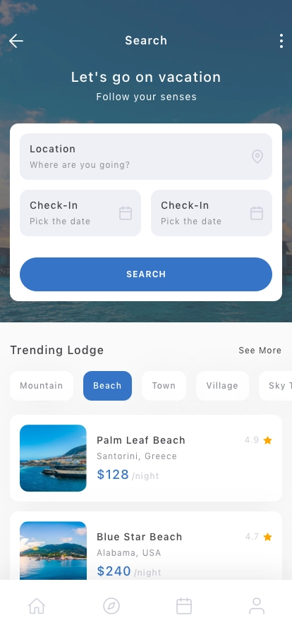 Hotel Reservation Mobile App UI Kit - Screenshot 3