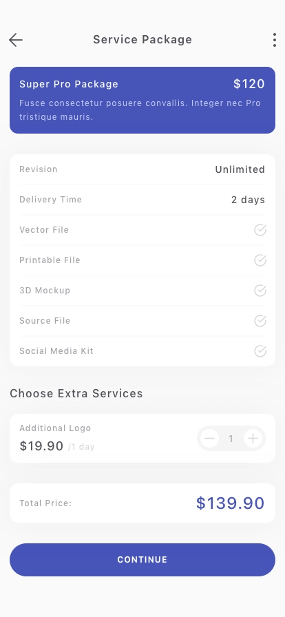 Freelance Mobile App UI Kit - Screenshot 4