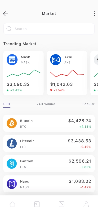 Token Investment Mobile App UI Kit - Screenshot 3