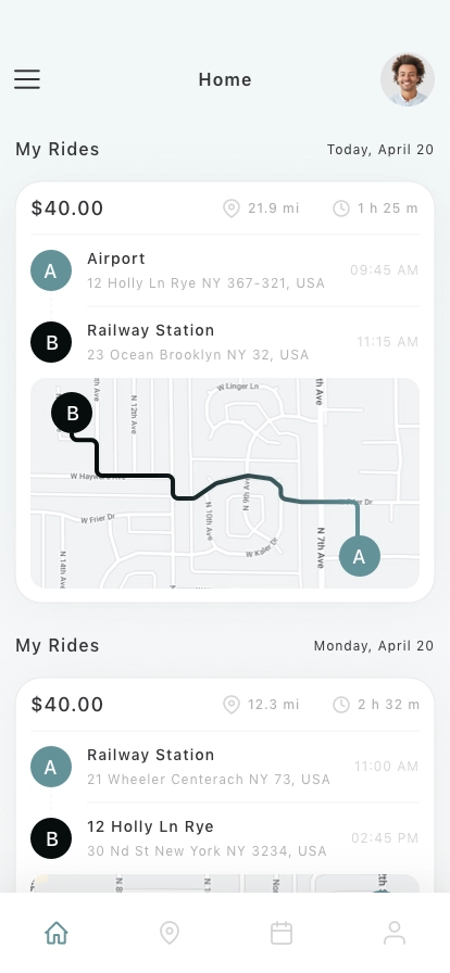 Car Rental Platform Mobile App UI Kit - Screenshot 1