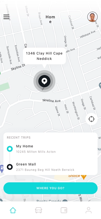 Car & Ride Sharing Mobile App UI Kit - Screenshot 1