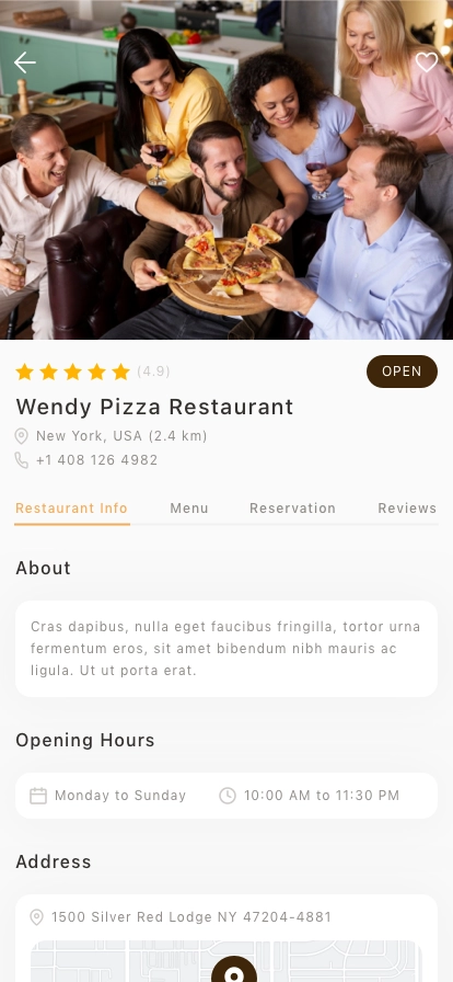 Pizza Delivery Mobile App UI Kit - Screenshot 2