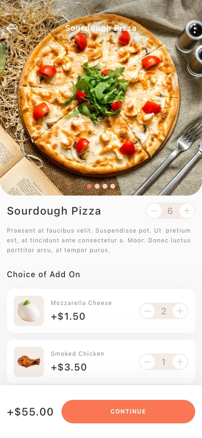 Ordering Mobile App UI Kit - Screenshot 3