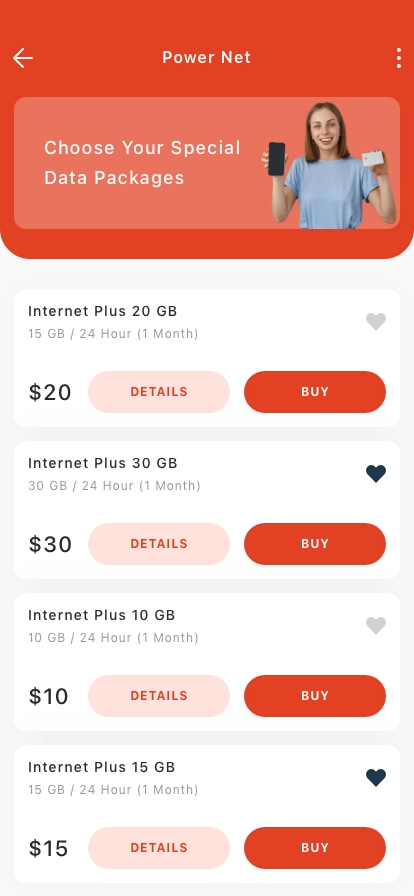 Phone Provider Mobile App UI Kit - Screenshot 4