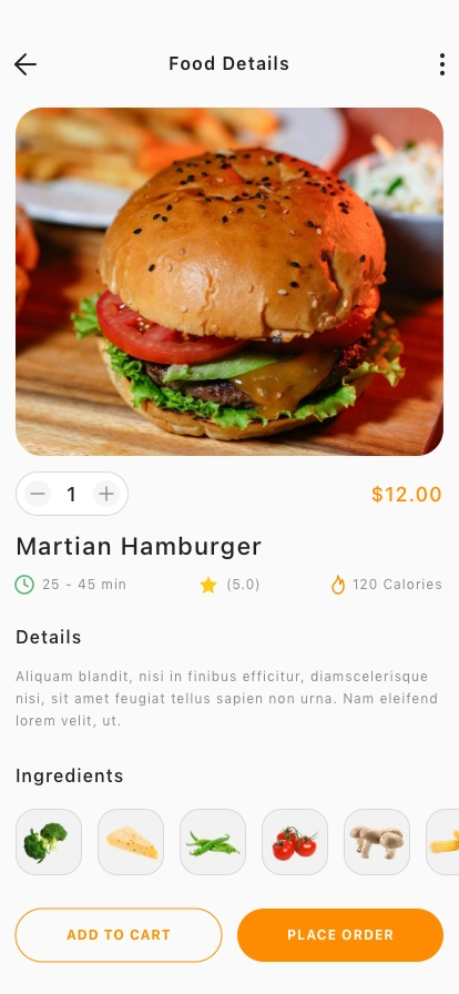 Food Delivery Mobile App UI Kit - Screenshot 3