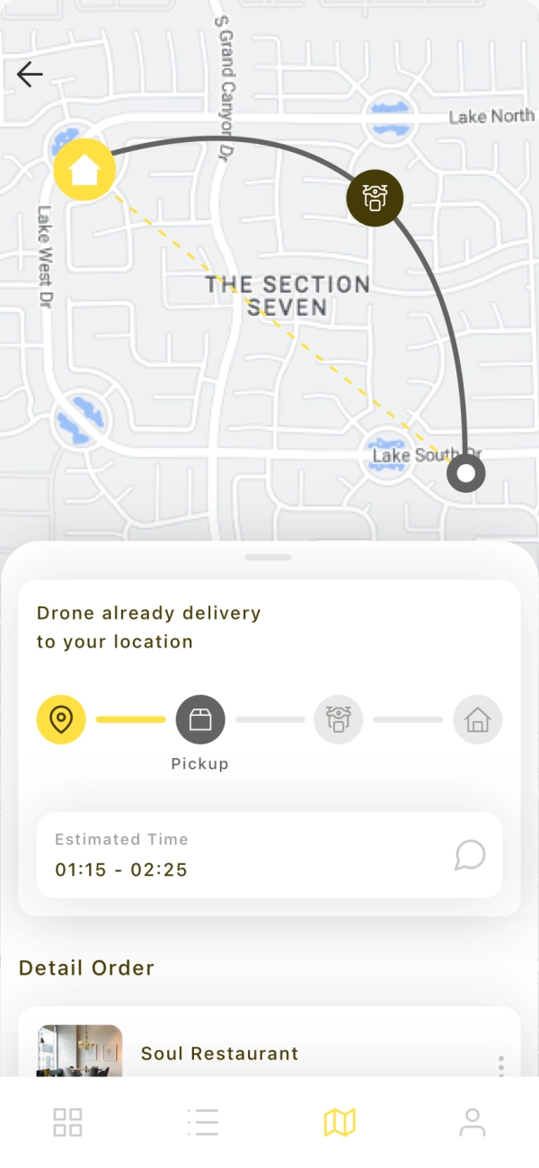 Drone Delivery Service Mobile App UI Kit - Screenshot 3