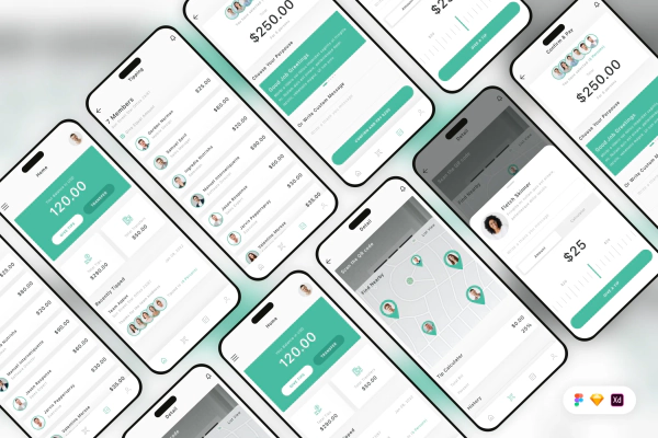 Tipping & Calculator Mobile App UI Kit
