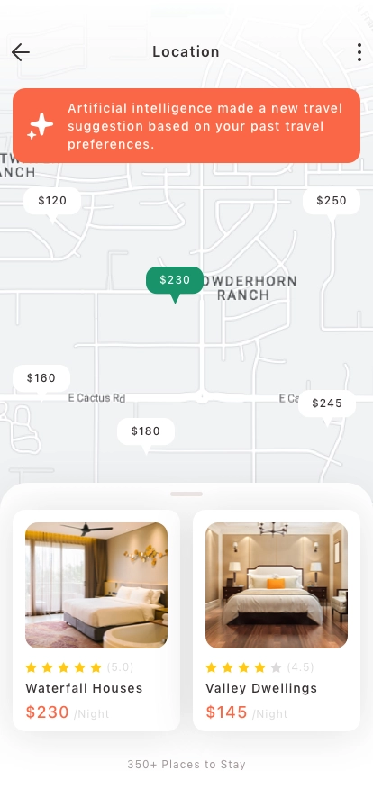 AI Travel Booking Mobile App UI Kit - Screenshot 3