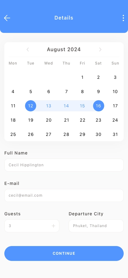Travel Service Mobile App UI Kit - Screenshot 5