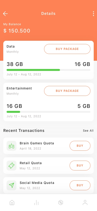 Internet Provider Mobile App UI Kit - Screenshot 4