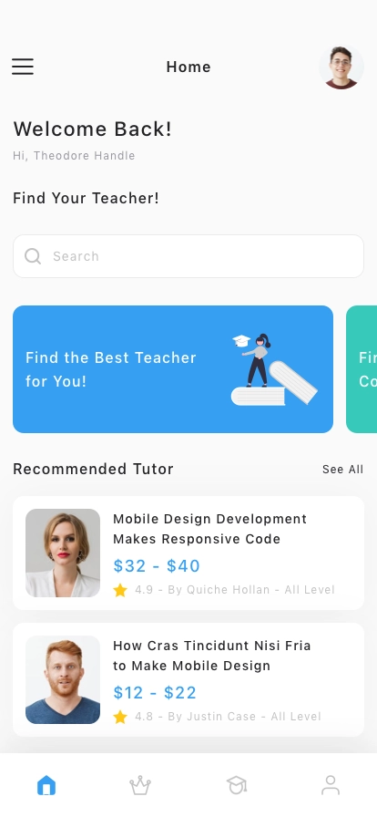 Learning Mobile App UI Kit - Screenshot 3