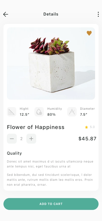 Plant Shop Mobile App UI Kit - Screenshot 4