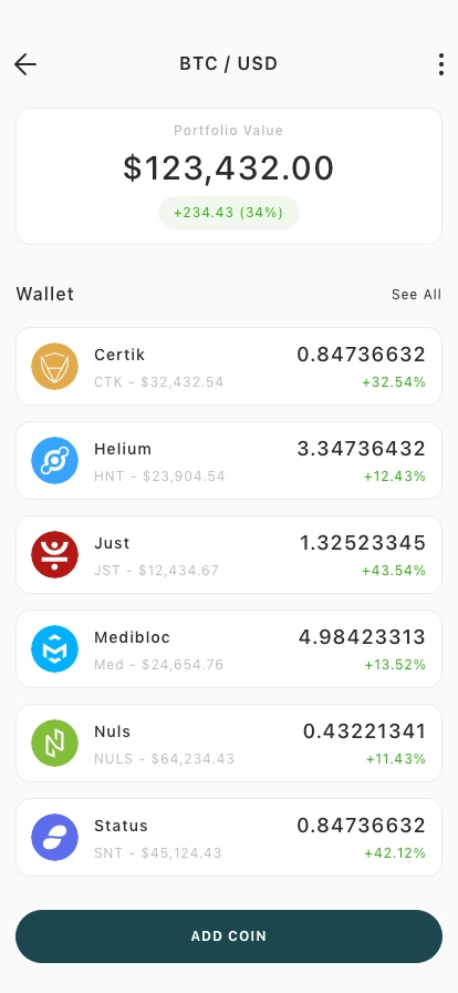 Crypto Trading Mobile App UI Kit - Screenshot 5