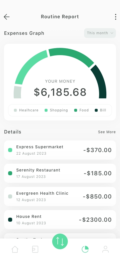 Money Manager Mobile App UI Kit - Screenshot 2