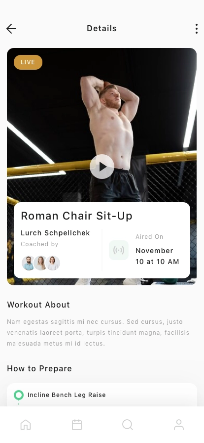 Personal Workout Mobile App UI Kit - Screenshot 4