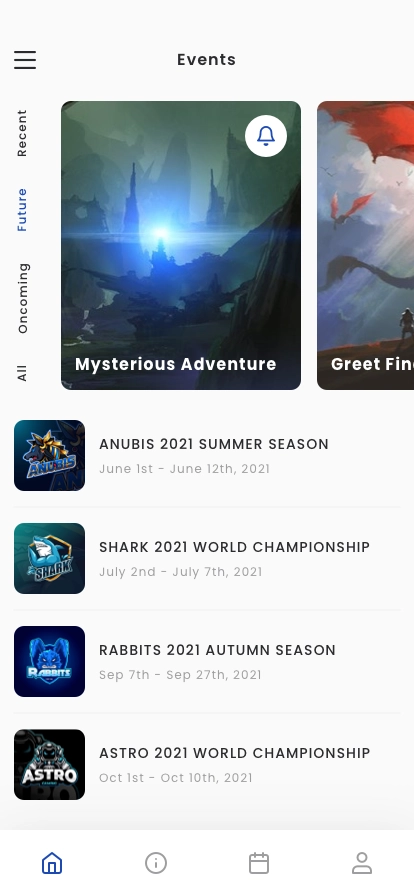 Esports Team Score News App UI Kit - Screenshot 1