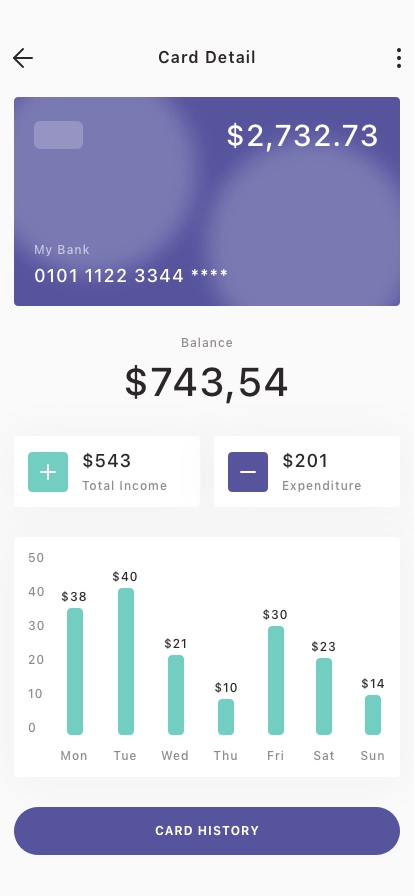 Personal Finance Mobile App UI Kit - Screenshot 2