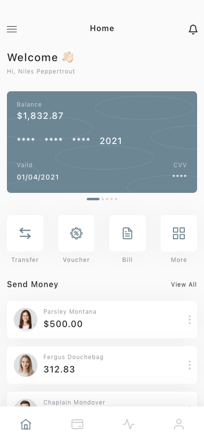 Finance Mobile App UI Kit - Screenshot 1