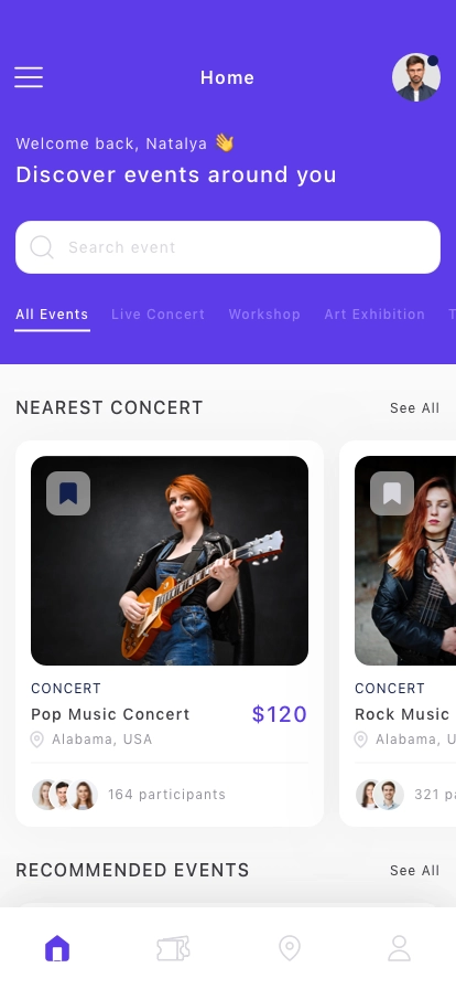 Event Mobile App UI Kit - Screenshot 1