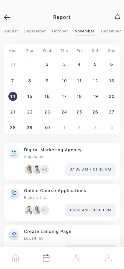 Task & Work Tracker Mobile App UI Kit - Screenshot 1