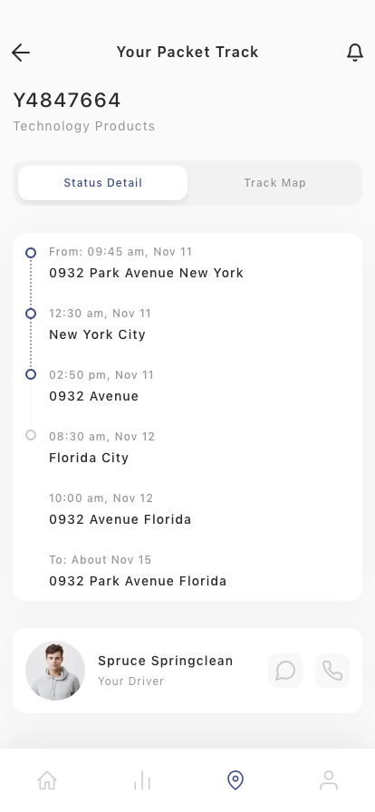 Shipment Tracker Mobile App UI Kit - Screenshot 5