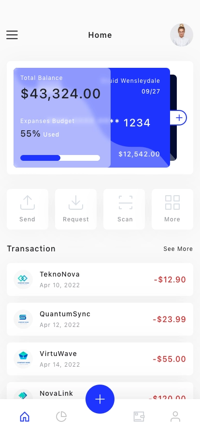 Finance & Banking Mobile App UI Kit - Screenshot 1