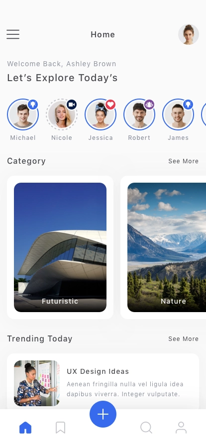 CMS Mobile App UI Kit - Screenshot 1