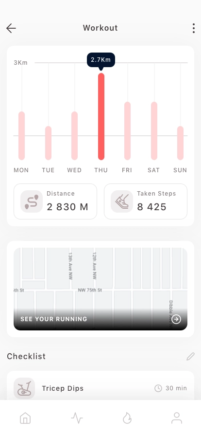 Fitness & Tracker Mobile App UI Kit - Screenshot 4