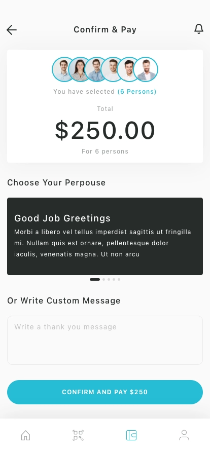 Tipping & Calculator Mobile App UI Kit - Screenshot 3