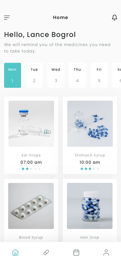 Pill & Medicine Reminder App UI Kit - Screenshot 2