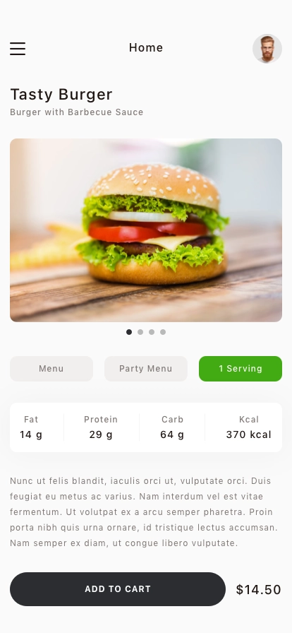 Food Delivery Mobile App UI Kit - Screenshot 1