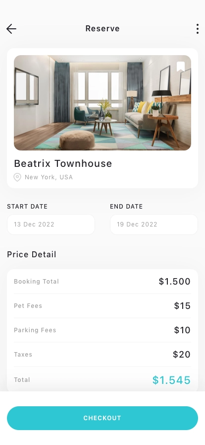 Property Rental Mobile App UI Kit - Screenshot 5