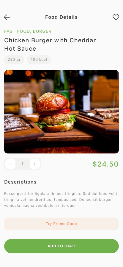 Food Delivery Mobile App UI Kit - Screenshot 5