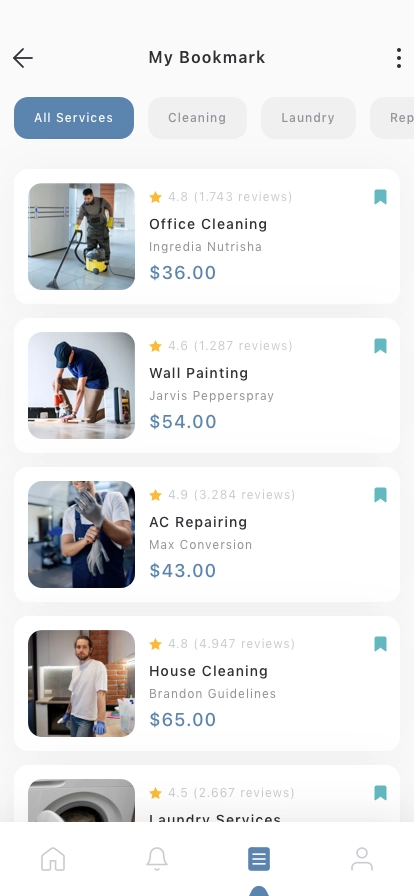 Home Service Mobile App UI Kit - Screenshot 2