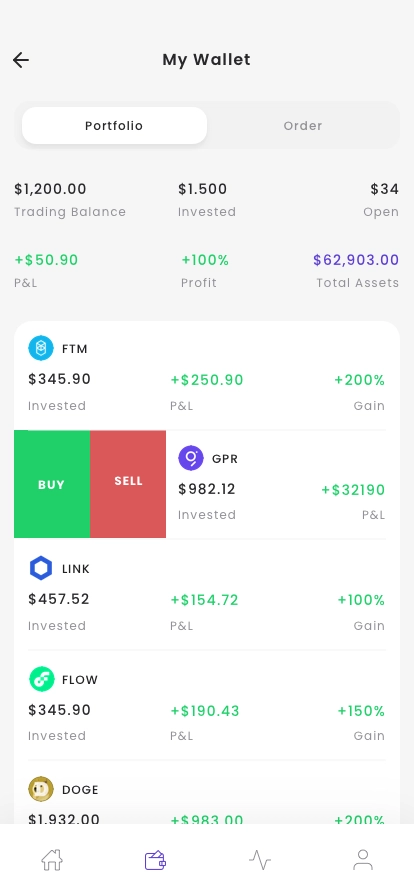 Cryptocurrency Wallet App UI Kit - Screenshot 3