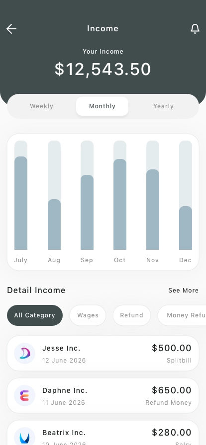 Wallet & Payments Mobile App UI Kit - Screenshot 2