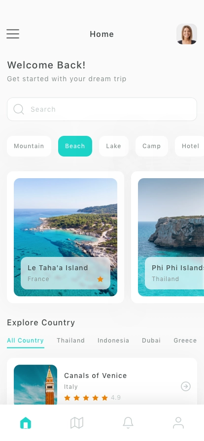 Travel Mobile App UI Kit - Screenshot 1