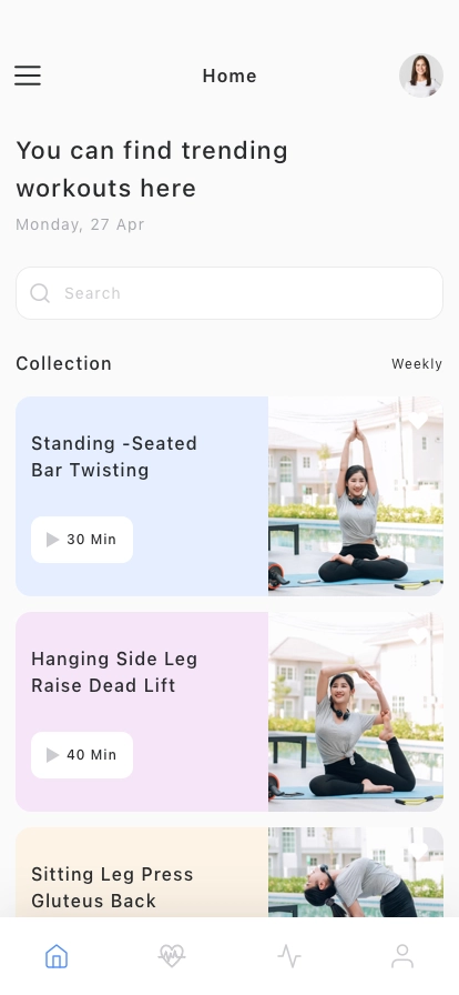 Fitness & Workout Mobile App UI Kit - Screenshot 1