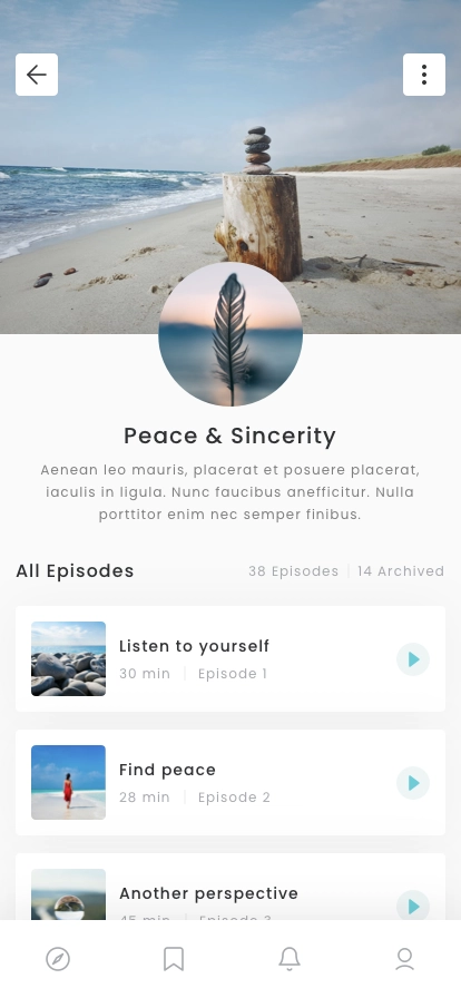Podcast Platform Mobile App UI Kit - Screenshot 5