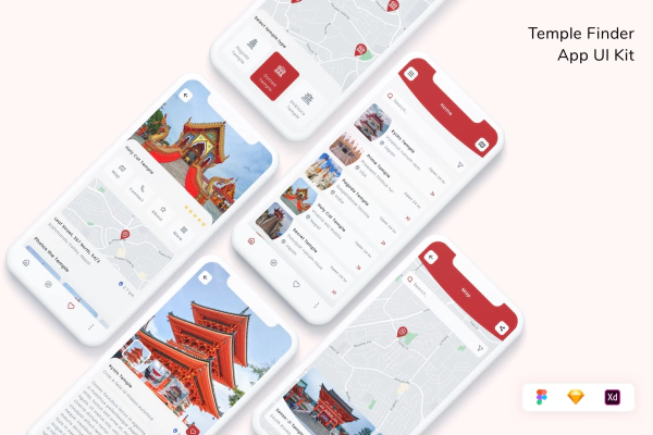 Temple Finder App UI Kit