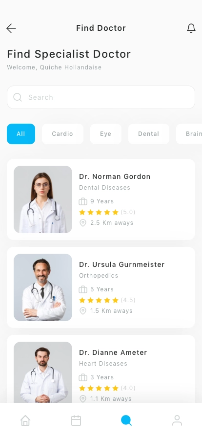 Doctor Appointment Mobile App Ui Kit - Screenshot 3