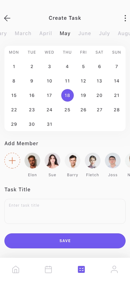 Task Planner Mobile App UI Kit - Screenshot 3