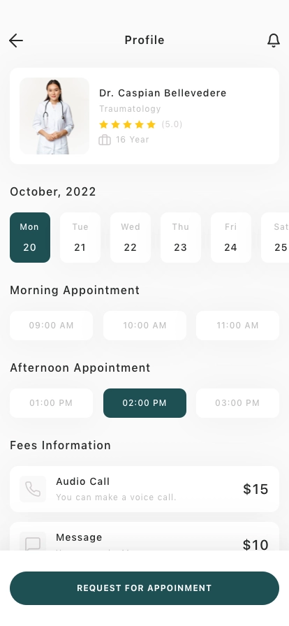 Doctor Consultant Mobile App UI Kit - Screenshot 4