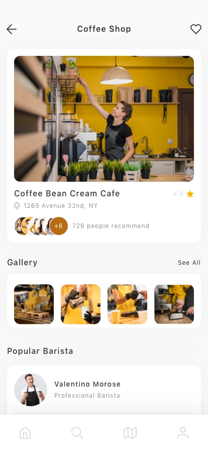 Coffee Shop Finder Mobile App UI Kit - Screenshot 5