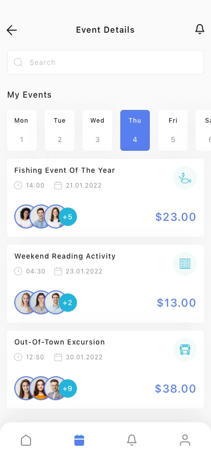 Event Finder Mobile App UI Kit - Screenshot 2