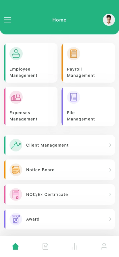 HRM Management Mobile App UI Kit - Screenshot 1