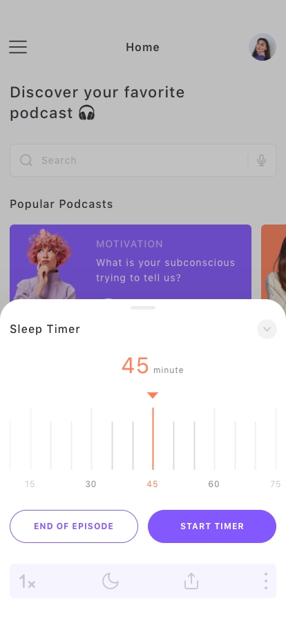 Podcast App UI Kit - Screenshot 2