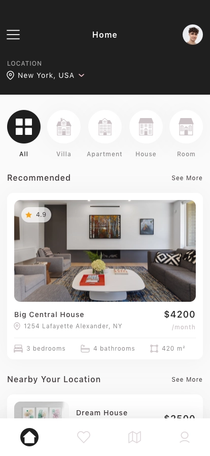 Property Finder Mobile App UI Kit - Screenshot 3