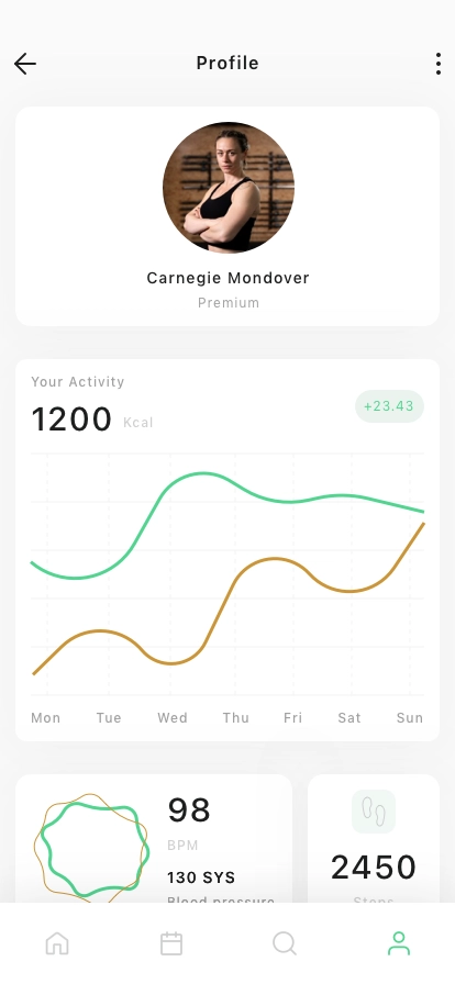 Personal Workout Mobile App UI Kit - Screenshot 3